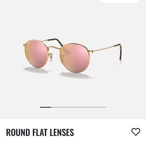 Ray-Ban rose Gold Frame with Pink Lenses